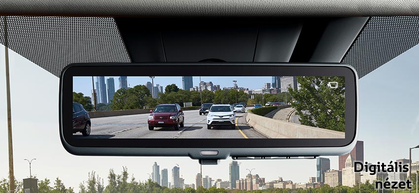 Toyota RAV4 digitális visszapillantó - digitális nézet